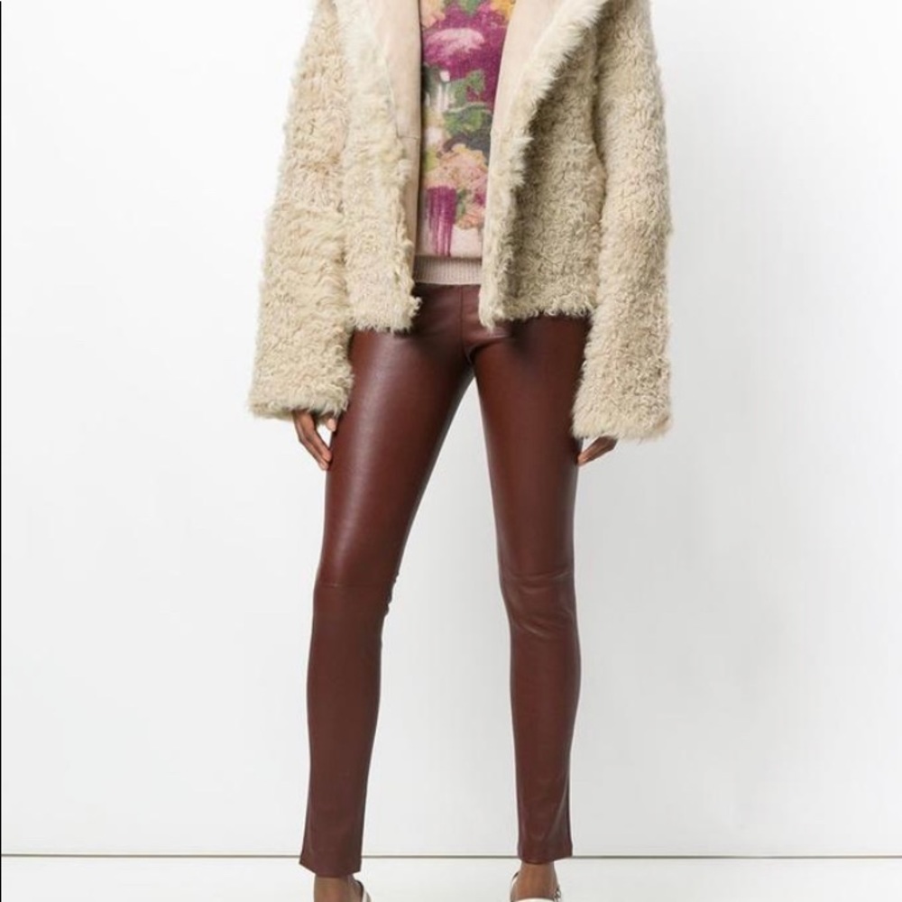 Theory Adbelle Leather Leggings